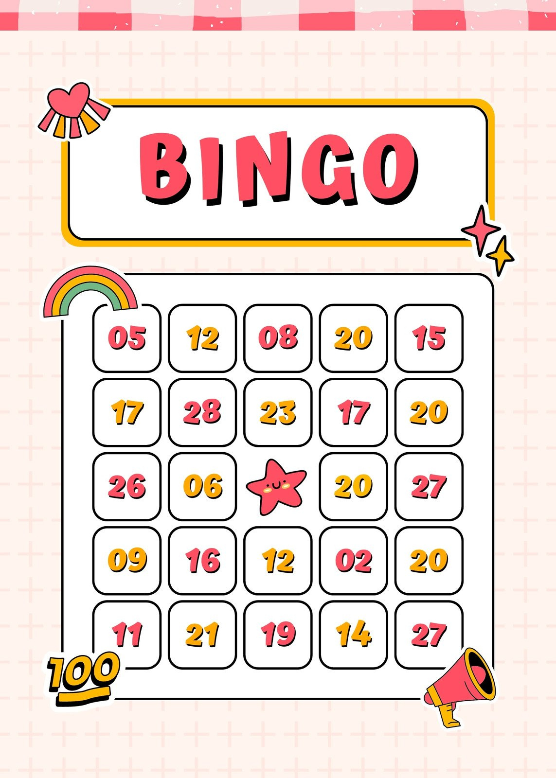 Free Bingo Card Templates To Customize And Print | Canva pertaining to Sample Bingo Card Template