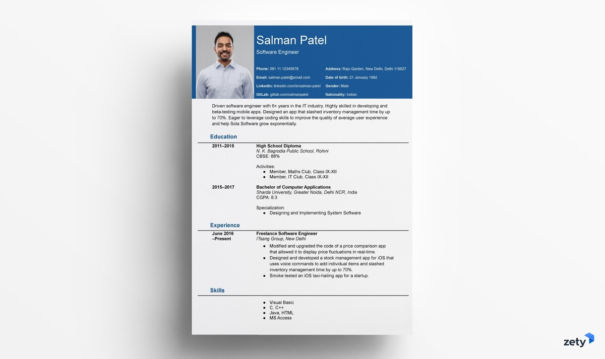 Free Biodata Templates For Marriage And Job Format inside Biodata Sample Template