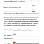 Free Blank Bill Of Sale Form | Pdf Within Bill Of Sale Sample Template