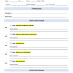 Free Board Meeting Agenda Template   Pdf | Word – Eforms In Board Meeting Agenda Template Sample