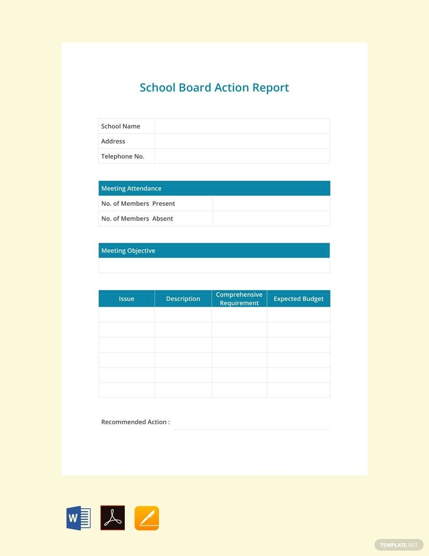 Free Board Report Templates - Download In Word, Google Docs, Excel with Board Report Sample Templates