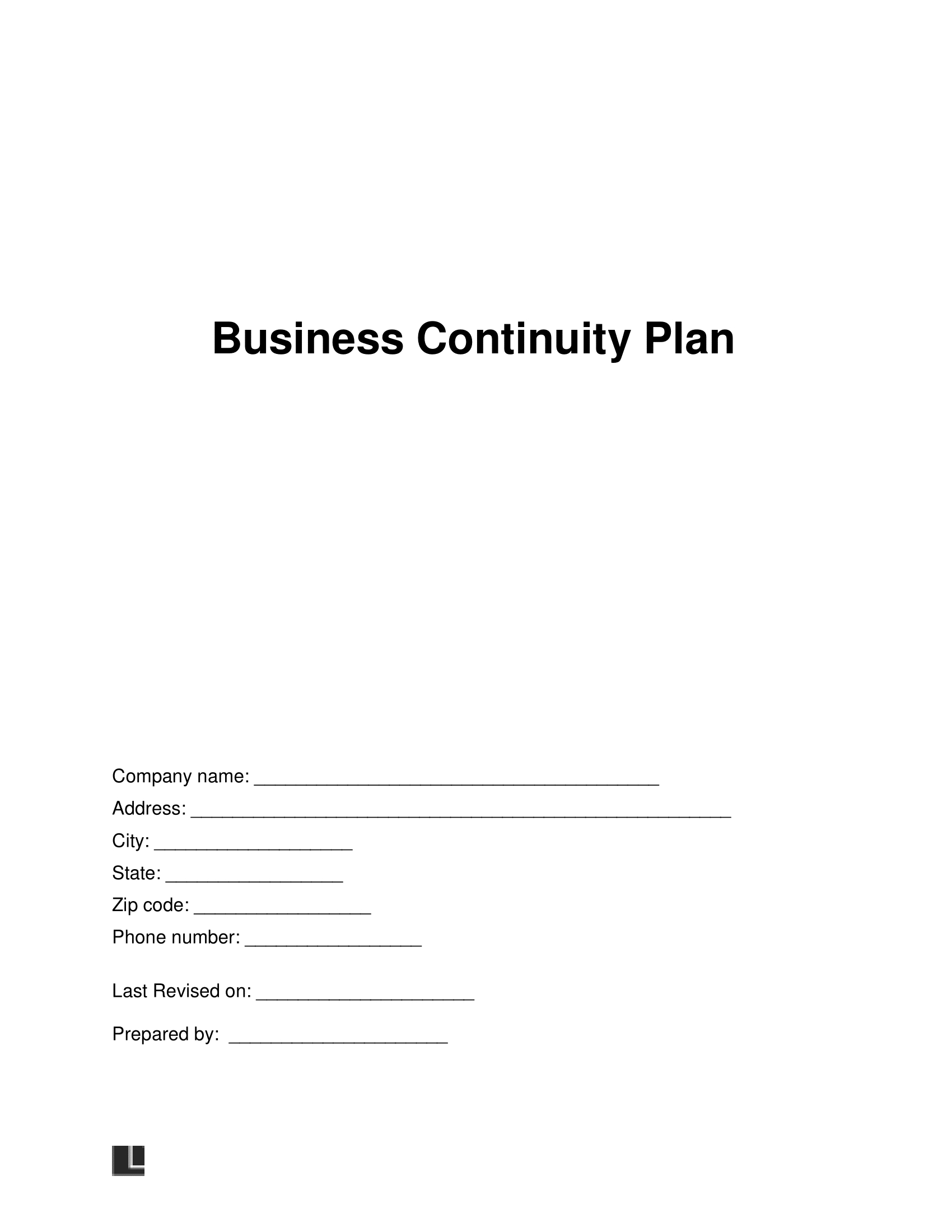 Free Business Continuity Plan Template | Pdf &amp;amp; Word for Business Continuity Plan Template Sample