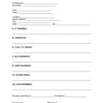 Free Business Meeting Minutes Template | Sample   Pdf | Word – Eforms Intended For Minute Taking Sample Template