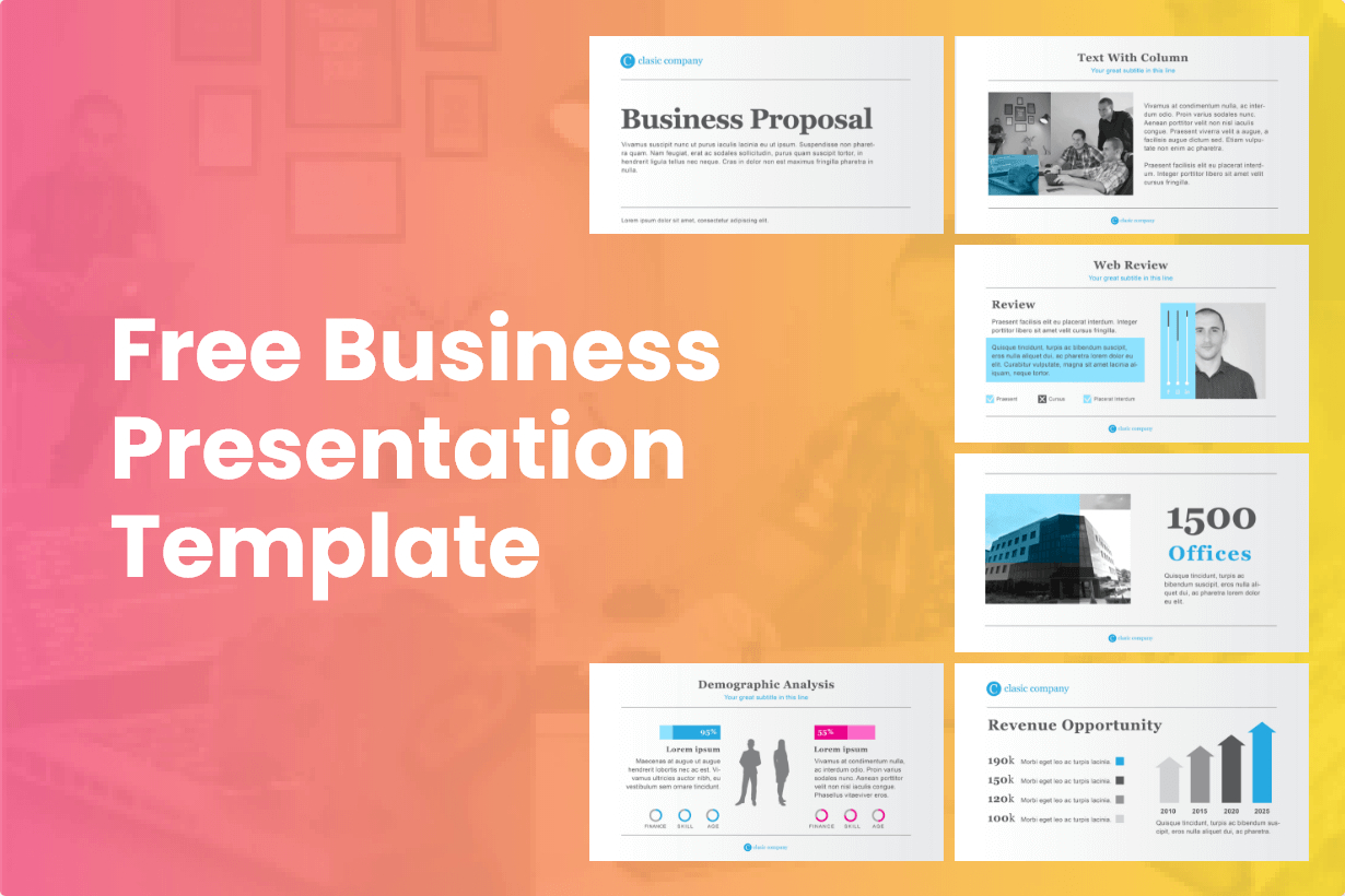 Free Business Powerpoint Presentation Template | Graphicmama intended for Business Presentation Sample Templates