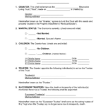 Free California Living Trust Form (Revocable)   Pdf | Word – Eforms Pertaining To Living Trust Sample Template