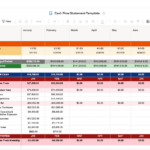 Free Cash Flow Statement Templates | Smartsheet Throughout Cash Flow Sample Template