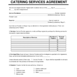 Free Catering Contract Template | Customizable Sample Within Catering Contract Template Sample