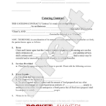 Free Catering Contract Template & Faqs   Rocket Lawyer Regarding Catering Contract Template Sample