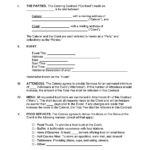 Free Catering Contract Template | Sample   Pdf | Word – Eforms Pertaining To Catering Contract Template Sample