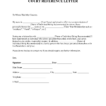 Free Character Reference Letter (For Court) Template   Samples With Regard To Character Letter To Judge Template Sample