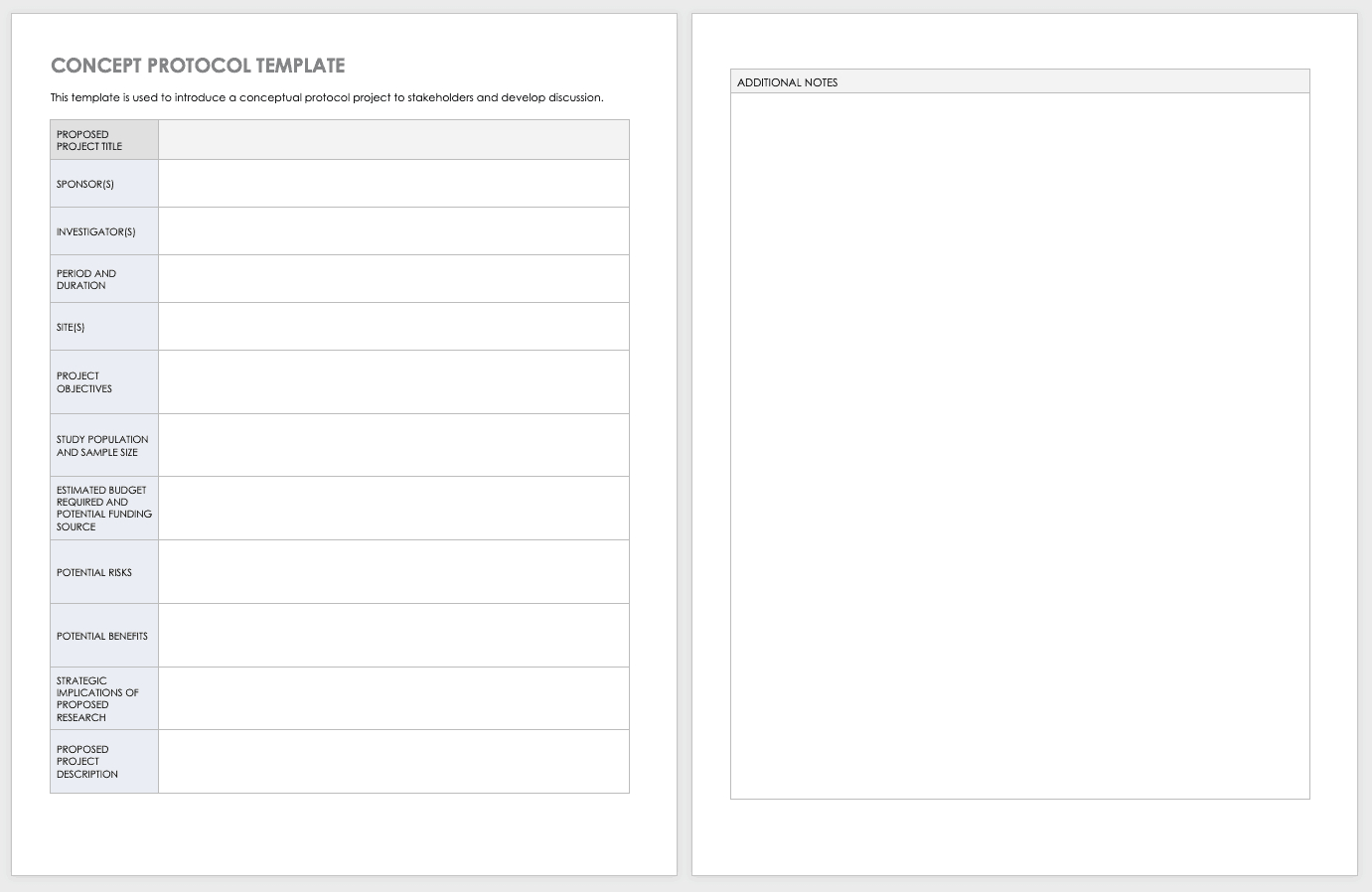 Free Clinical Trial Templates | Smartsheet in Protocol Sample Template