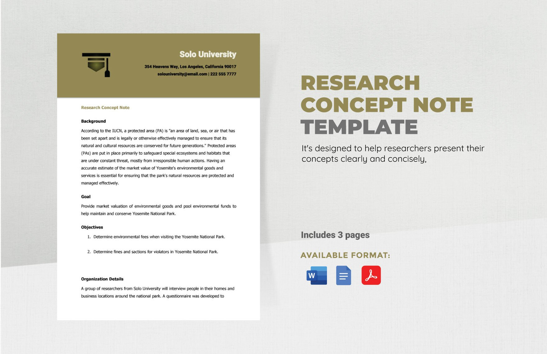 Concept Paper Template Sample | Template Samples