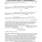 Free Confidentiality Agreement Template | Pdf & Word Inside Confidentiality Agreement Template Sample