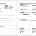 Free Construction Change Order Forms | Smartsheet For Change Request Template Sample