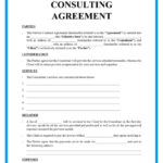 Free Consulting Agreement Template For Consulting Contract Sample Template