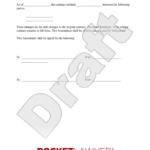 Free Contract Amendment: Make & Download   Rocket Lawyer Throughout Contract Amendment Template Sample