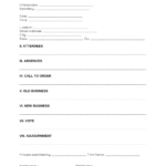 Free Corporate Meeting Minutes Template | Sample   Pdf | Word – Eforms Pertaining To Corporate Minutes Template Sample