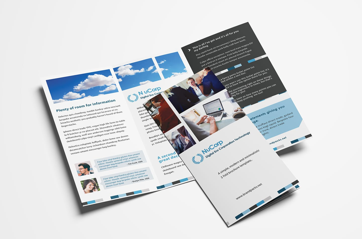 Free Corporate Trifold Brochure Template In Psd, Ai &amp;amp; Vector regarding Brochure Sample Template