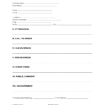 Free Council Meeting Minutes Template | Sample   Pdf | Word – Eforms Throughout Board Minutes Sample Template