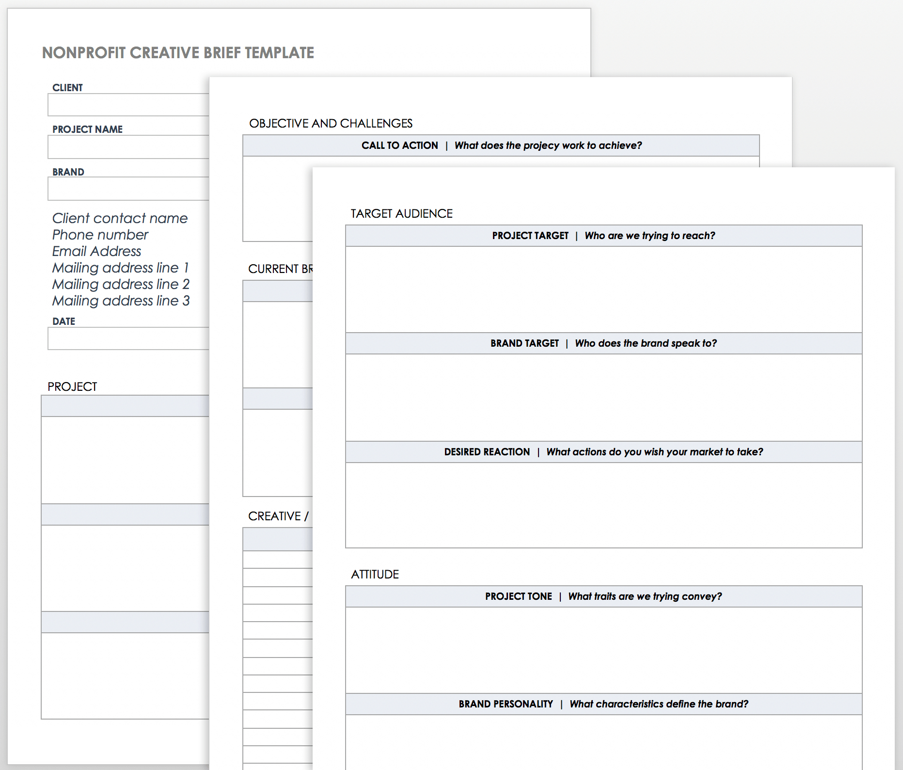 Free Creative Brief Templates - Smartsheet intended for Briefing Paper Sample Template