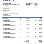 Free Credit Memo Template: Simplify Refunds And Returns   Vencru For Credit Memo Sample Template