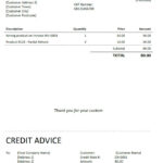 Free Credit Note Templates | Invoiceberry Pertaining To Credit Note Sample Template