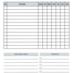 Free, Custom Downloadable Checklist Templates | Canva For Free Checklist Sample Templates