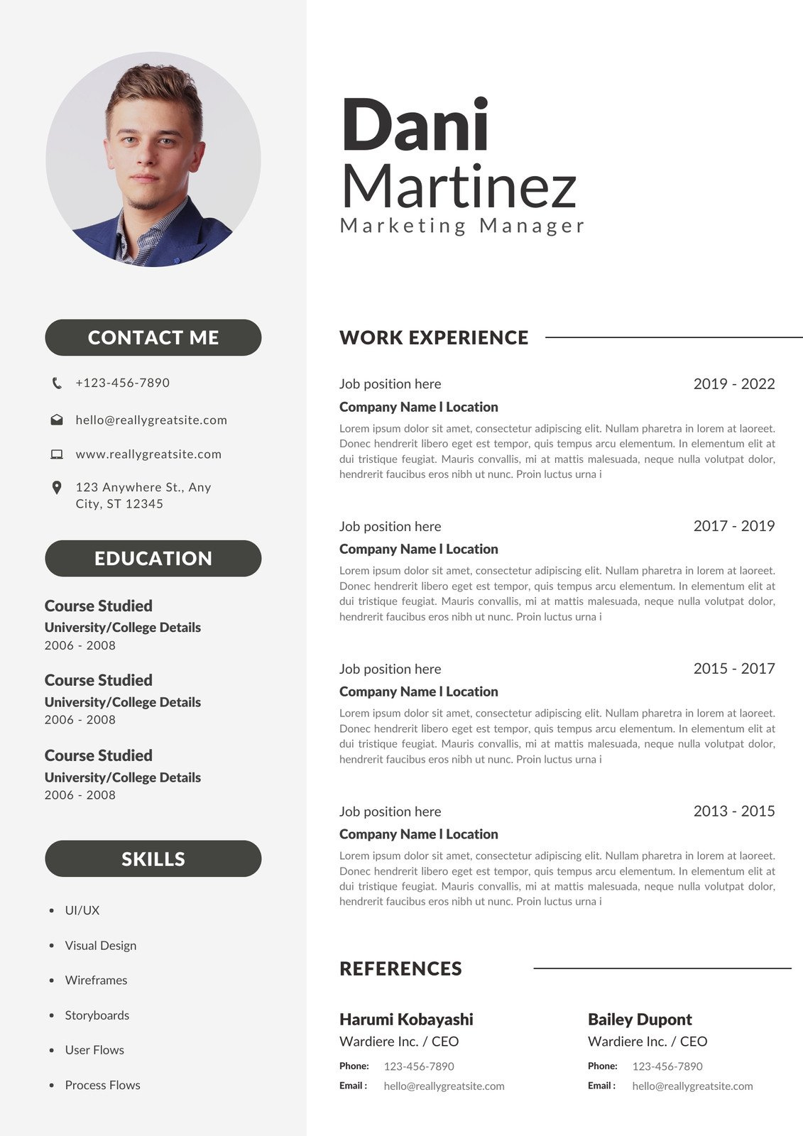 Free Custom Printable Academic Resume Templates | Canva for Sample Academic Cv Template