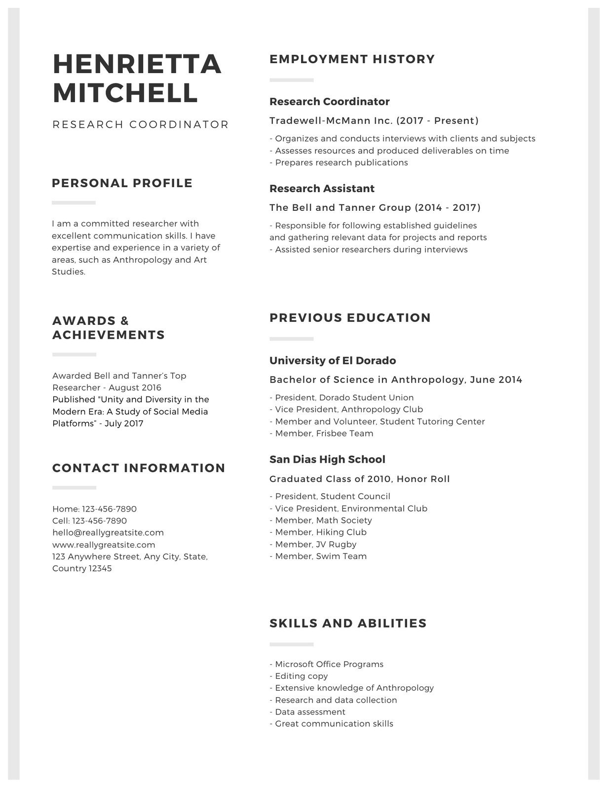 Free Custom Printable Academic Resume Templates | Canva intended for Sample Academic CV Template