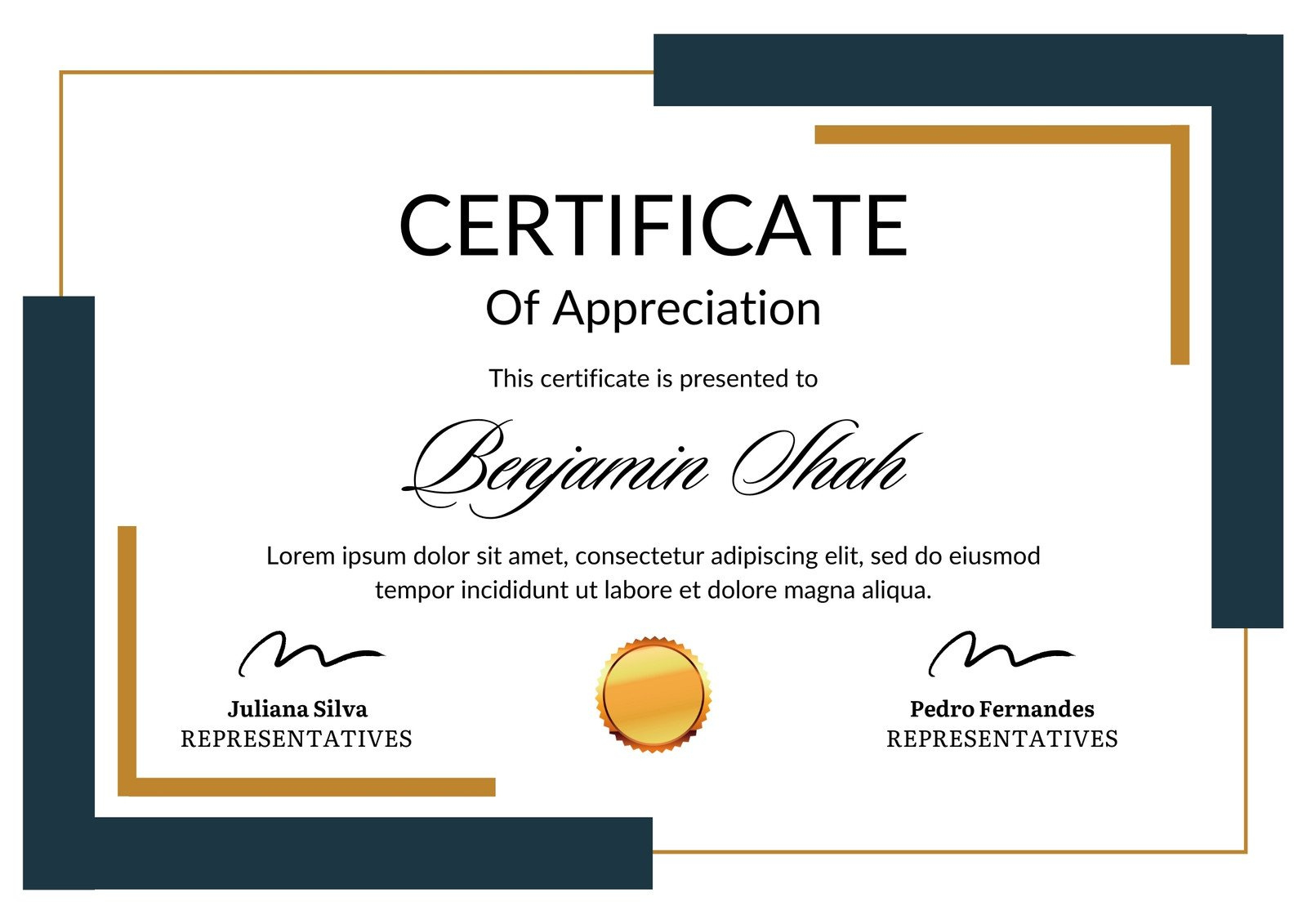 Free, Custom Printable Appreciation Certificate Templates | Canva inside Certificate Of Recognition Template Sample