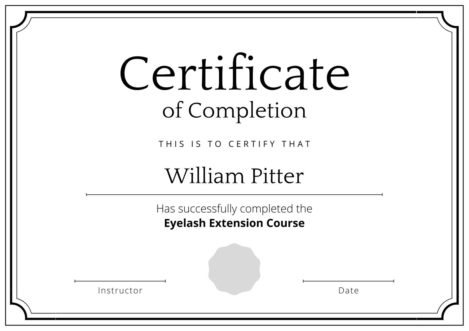 Free, Custom Printable Certificate Of Completion Templates | Canva within Certificate Of Completion Template Sample