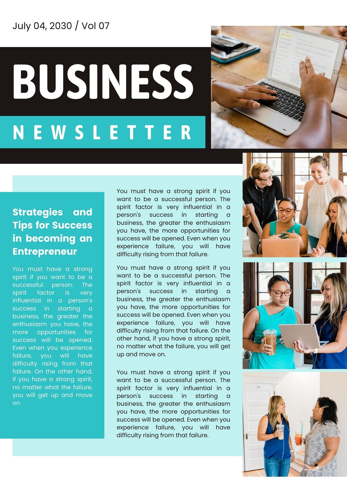 Free Custom Printable Company Newsletter Templates | Canva with regard to Newsletter Template Sample