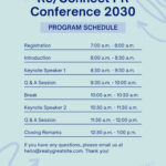 Free Custom Printable Conference Program Templates | Canva Within Conference Agenda Sample Template