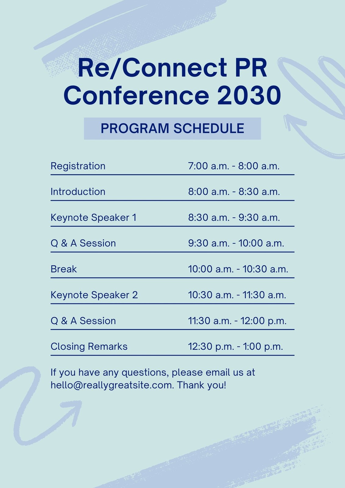 Free Custom Printable Conference Program Templates | Canva within Conference Agenda Sample Template