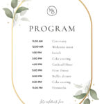 Free, Custom Printable Wedding Program Templates | Canva For Catholic Wedding Program Template Sample