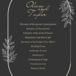 Free, Custom Printable Wedding Program Templates | Canva For Wedding Programs Sample Templates