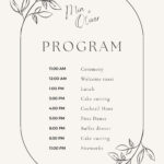 Free, Custom Printable Wedding Program Templates | Canva In Wedding Program Sample Template