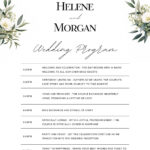 Free, Custom Printable Wedding Program Templates | Canva Inside Catholic Wedding Program Template Sample