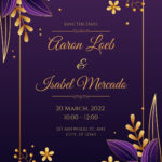 Free Custom Printable Wedding Reception Card Templates | Canva Regarding Invitation Card Template Sample