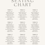 Free Custom Printable Wedding Seating Chart Templates | Canva For Wedding Seating Chart Template Sample