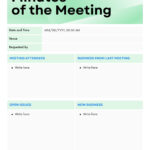 Free Customizable Agenda Document Templates To Print | Canva Inside Meeting Report Sample Template