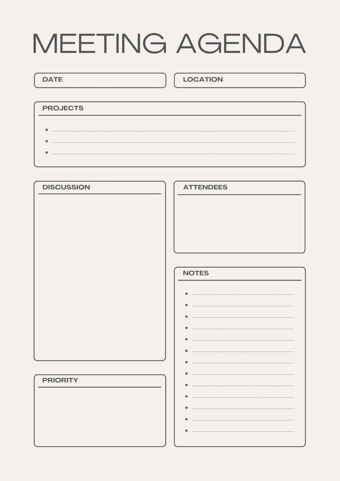 Free Customizable Agenda Document Templates To Print | Canva with Agenda Sample Templates