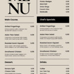 Free, Customizable, Delectable Cafe Menu Templates | Canva In Menu Sample Template