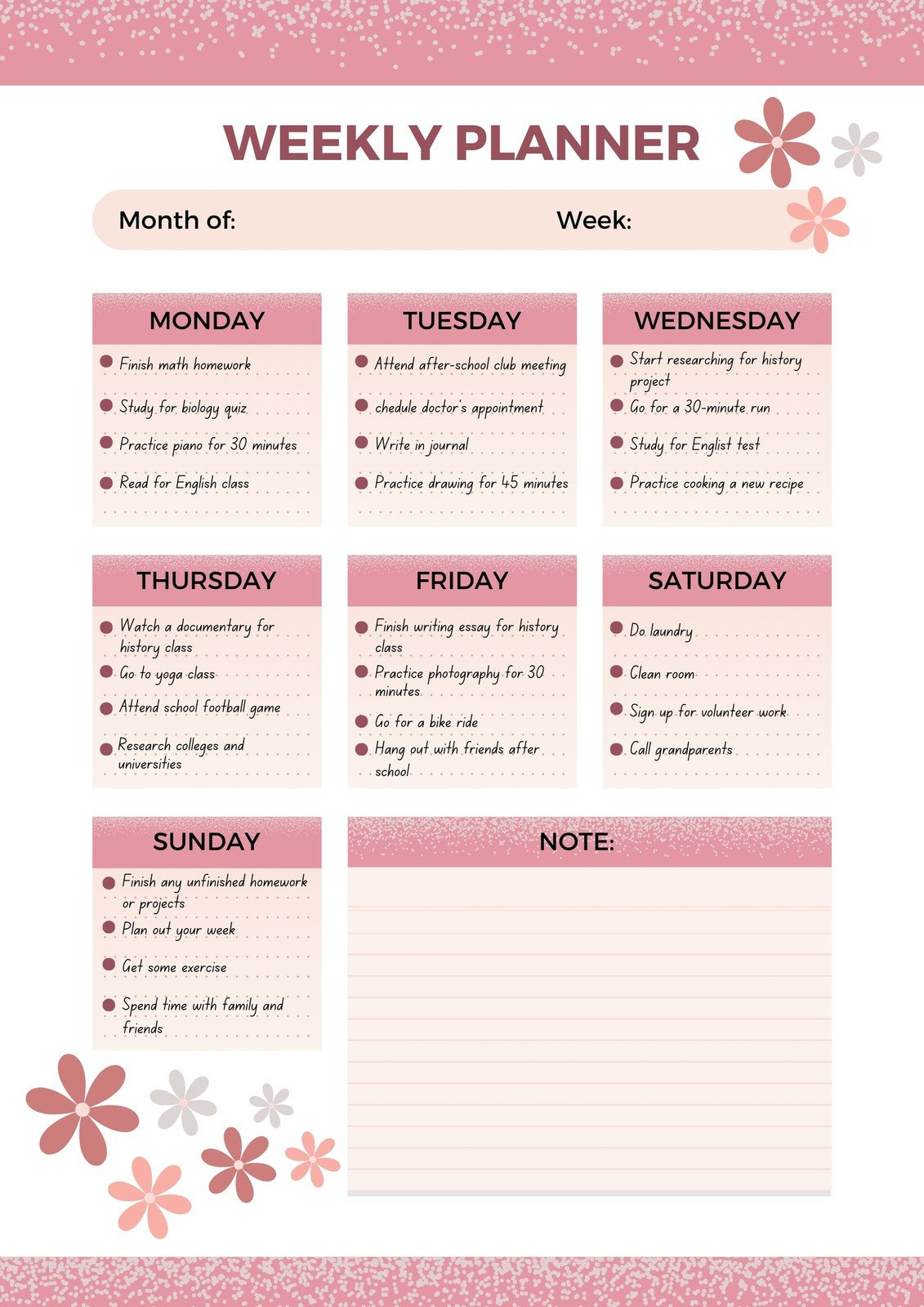 Free Daily Planner Templates To Customize | Canva in Daily Planner Sample Template