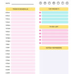 Free Daily Planner Templates To Customize | Canva Pertaining To Daily Planner Sample Template