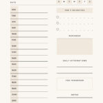 Free Daily Planner Templates To Customize | Canva Pertaining To Daily Planner Sample Template