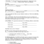 Free Daycare (Child Care) Contract Template   Pdf | Word – Eforms Within Irs Sample Template For Childcare Providers