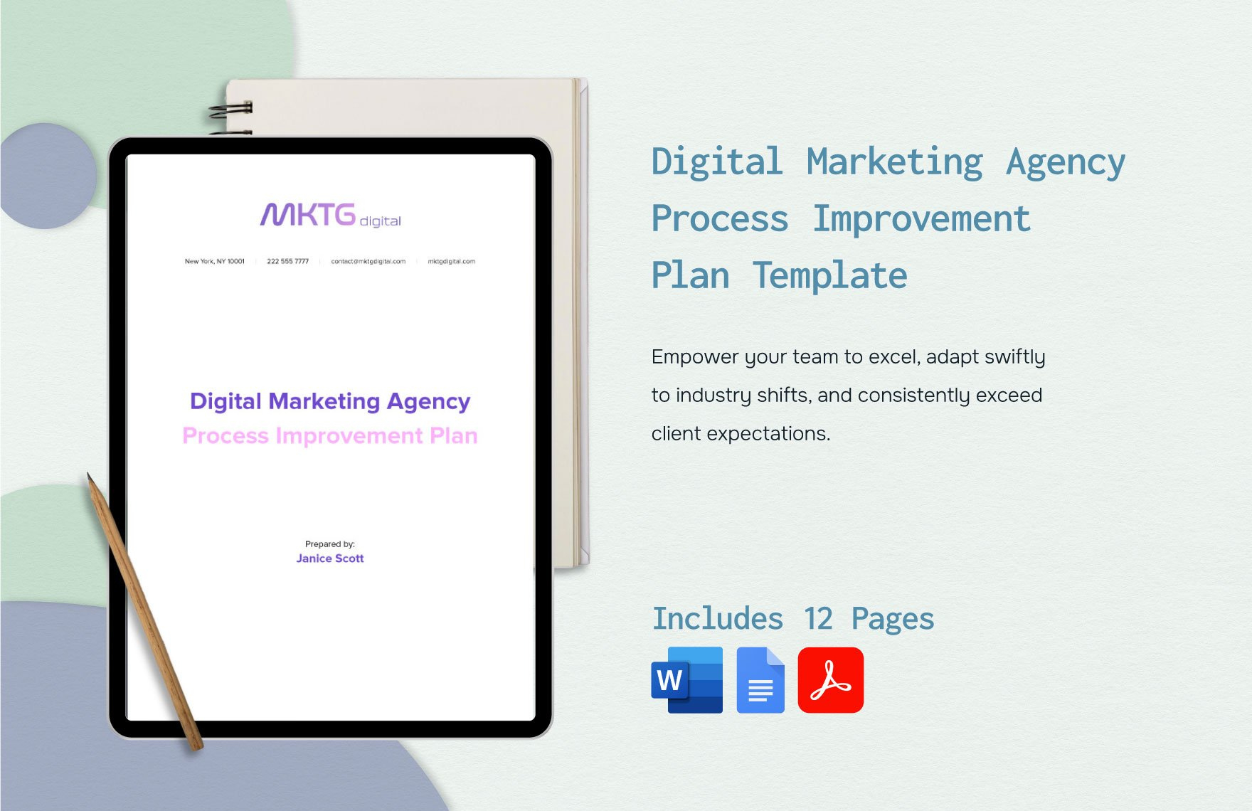 Free Digital Marketing Plan Templates - Download In Word, Google intended for Campaign Plan Sample Template