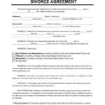 Free Divorce Settlement Agreement Template | Pdf & Word Throughout Divorce Agreement Template Sample