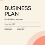 Free Editable And Printable Business Plan Templates | Canva Inside Business Plan Template Free Download Sample